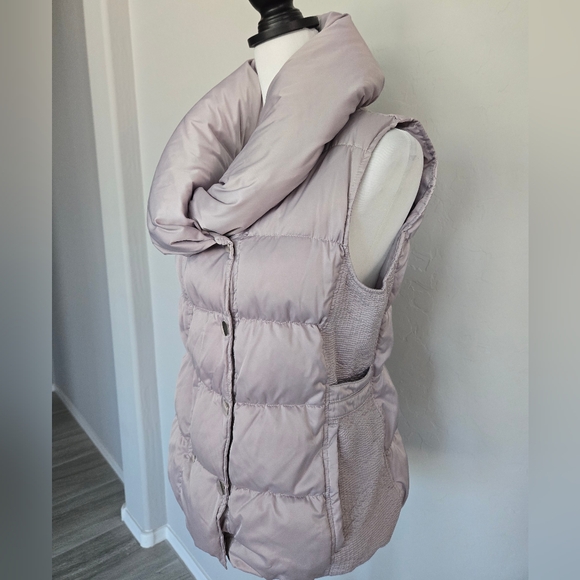 Pale Pink Quilted Down Puffer Vest Double Breasted Ever New Melbourne Woman Sz 8 - Picture 3 of 15
